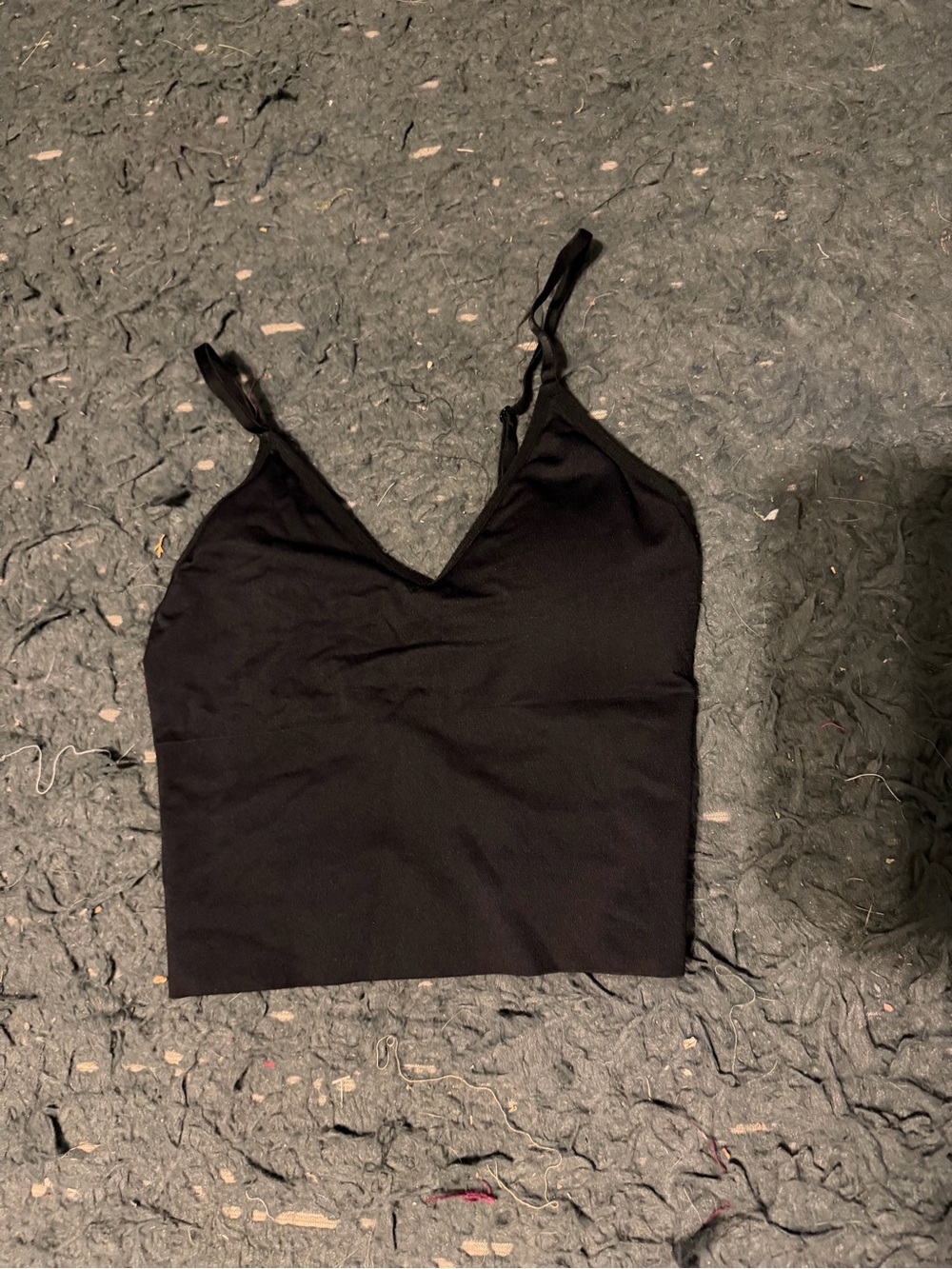 Streetwear Society Black V-Neck Cropped Cami